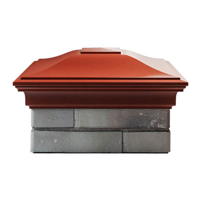 Колпак на столб забора MONBLAN Красный 1,5х1,5 еврокирпича (0.7НФ) 1