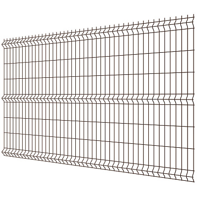 Панель MEDIUM 1,53х2,50м RAL8017 Шоколад сварная 3Д сетка гиттер