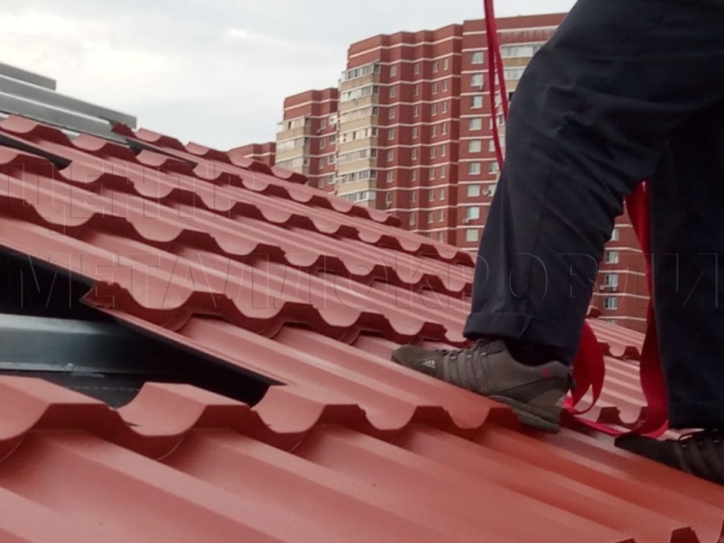 Металлочерепица Геркулес 8004 терракотовый Стальной Бархат от Центра Металлокровли в Жезказгане