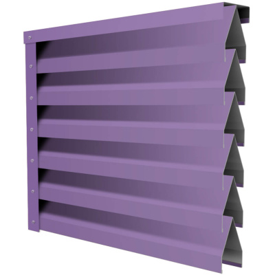 Ламель Реснички RAL4005 Сиреневый двустороннего забора